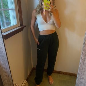 Brandy Melville Green Sweatpants